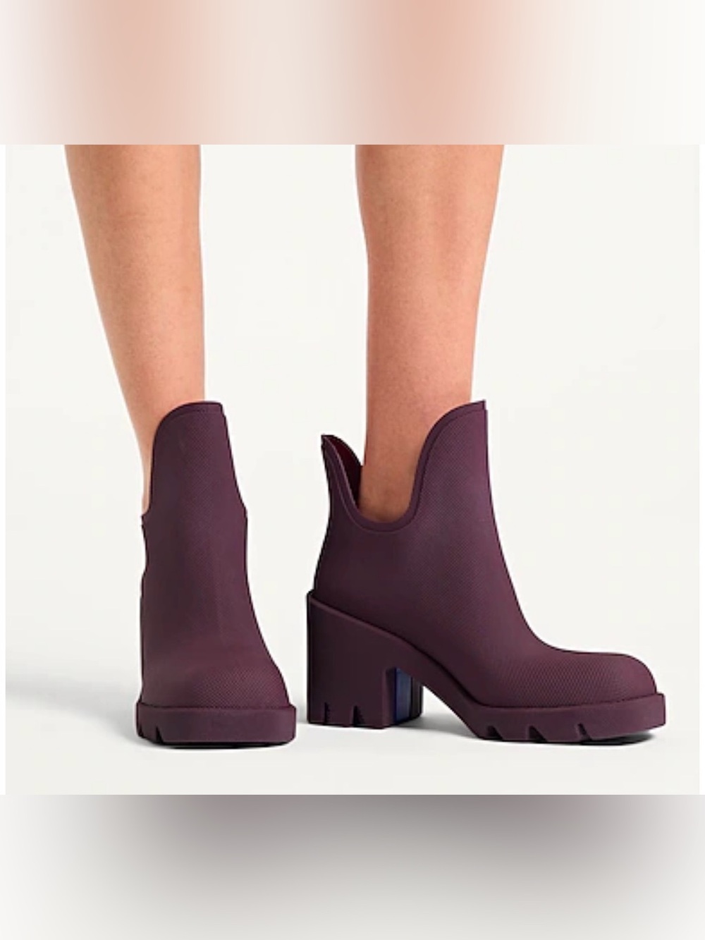 Burberry Marsh Heel Rainboots (Size 37)